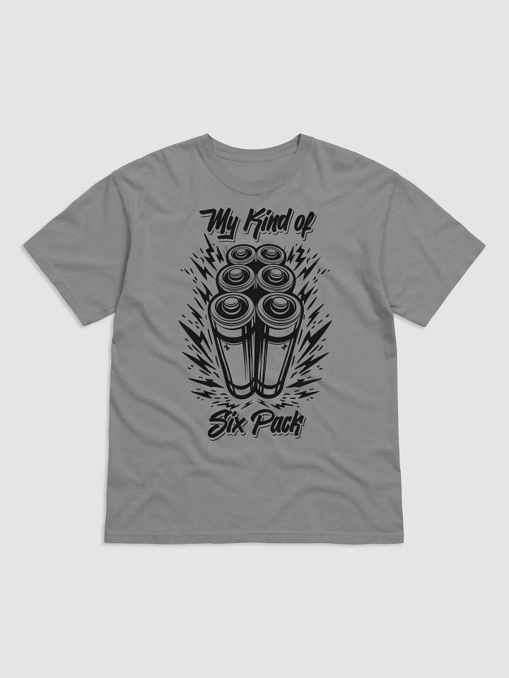 My Kind of Six Pack black heavyweight t-shirt product image (1)