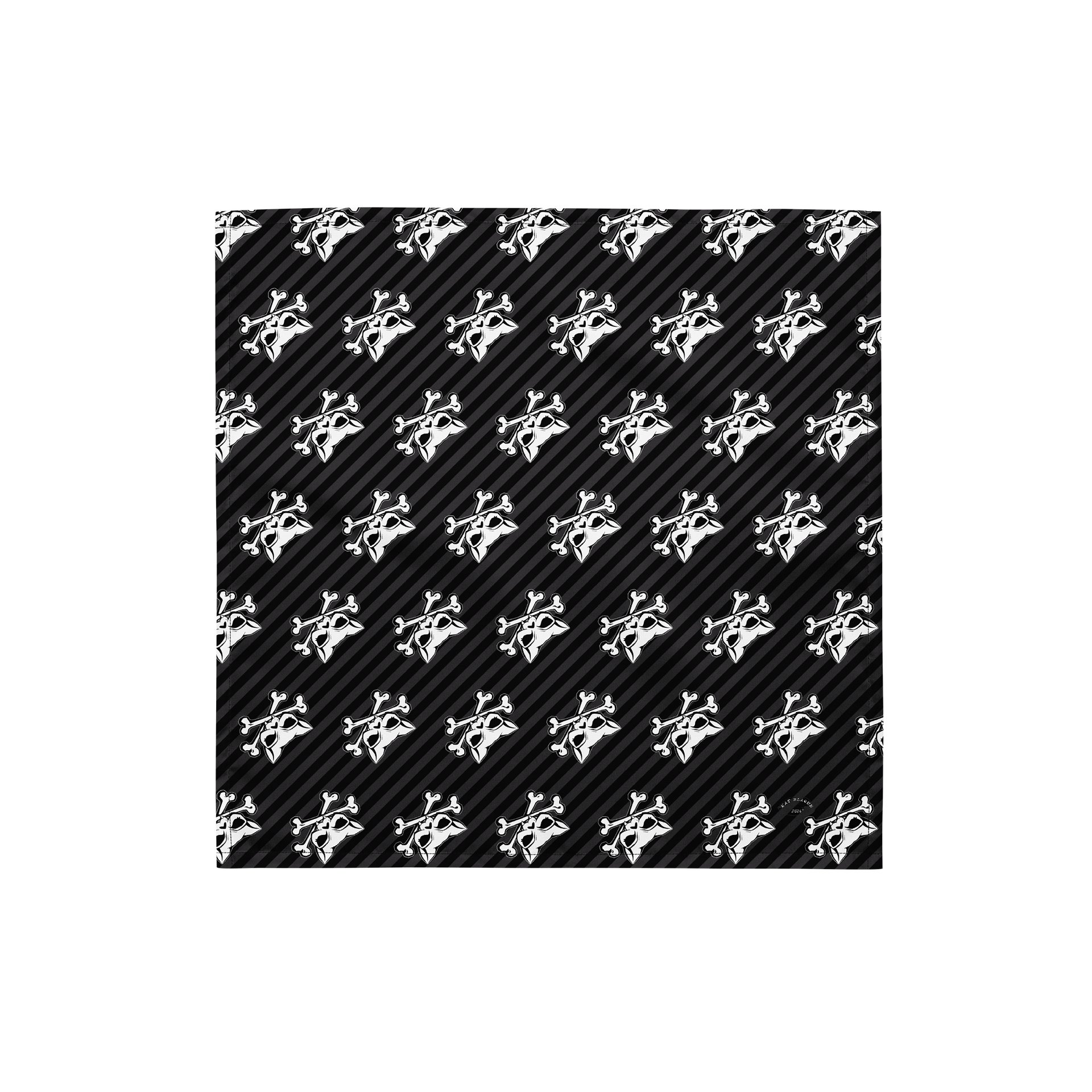 Blaque Stripped Kat Skull Bandana product image (1)