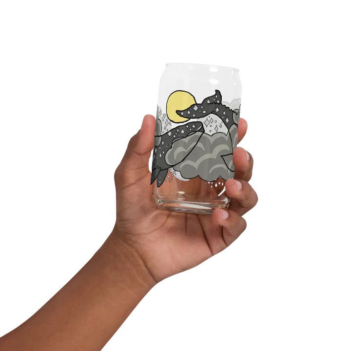 starry gray whale night sky can-shaped glass product image (2)