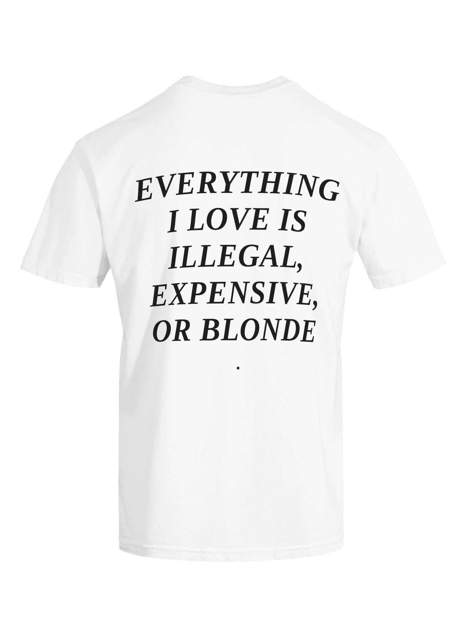 EVERYTHING I LOVE IS ILLEGAL, EXPENSIVE OR BLONDE. product image (4)