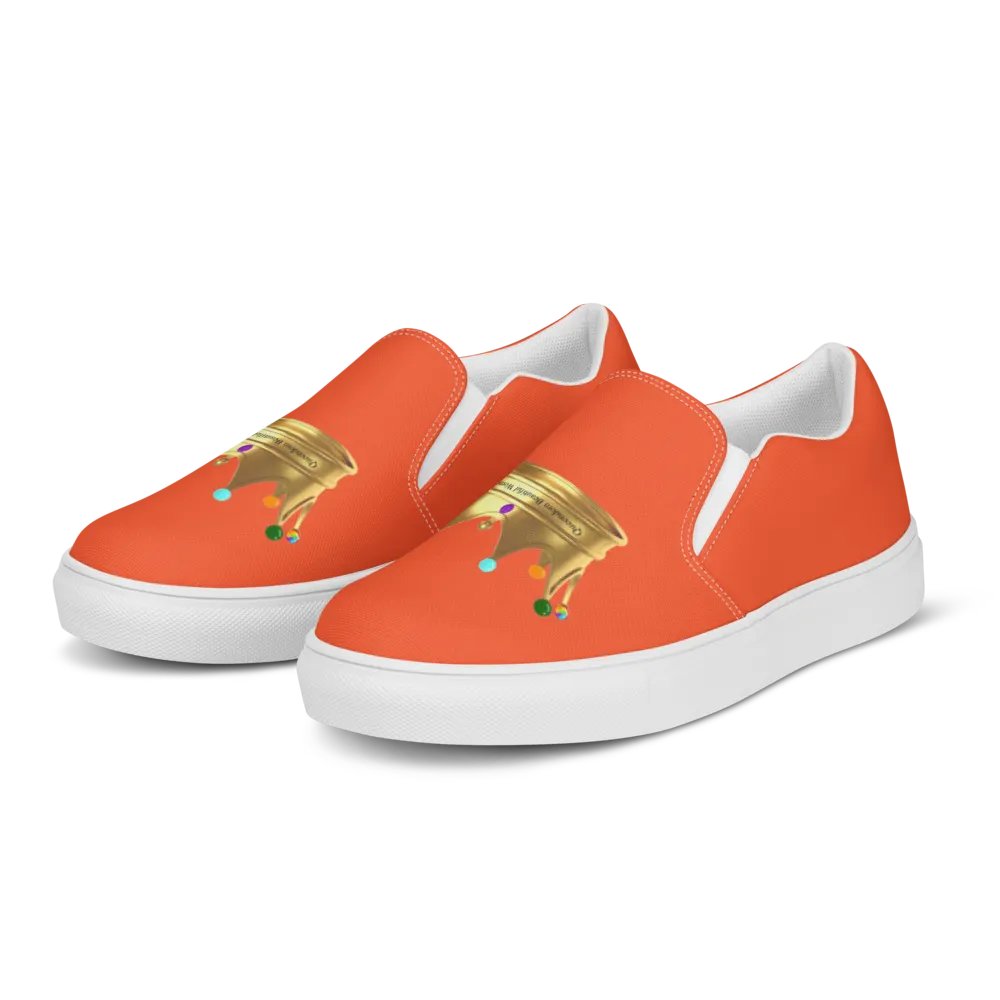 Queendom Beautiful Women Crown Canvas Shoes /Orange (TM) product image (2)
