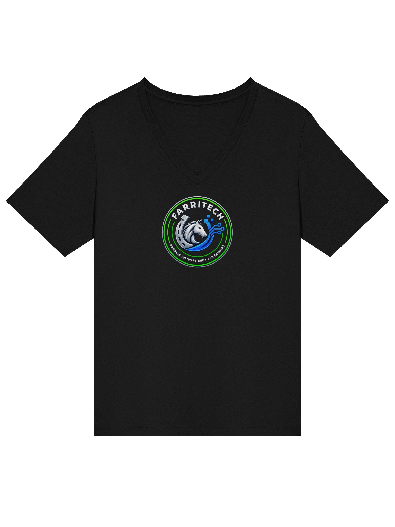 FarriTech Women’s Classic V-Neck Tee product image (1)