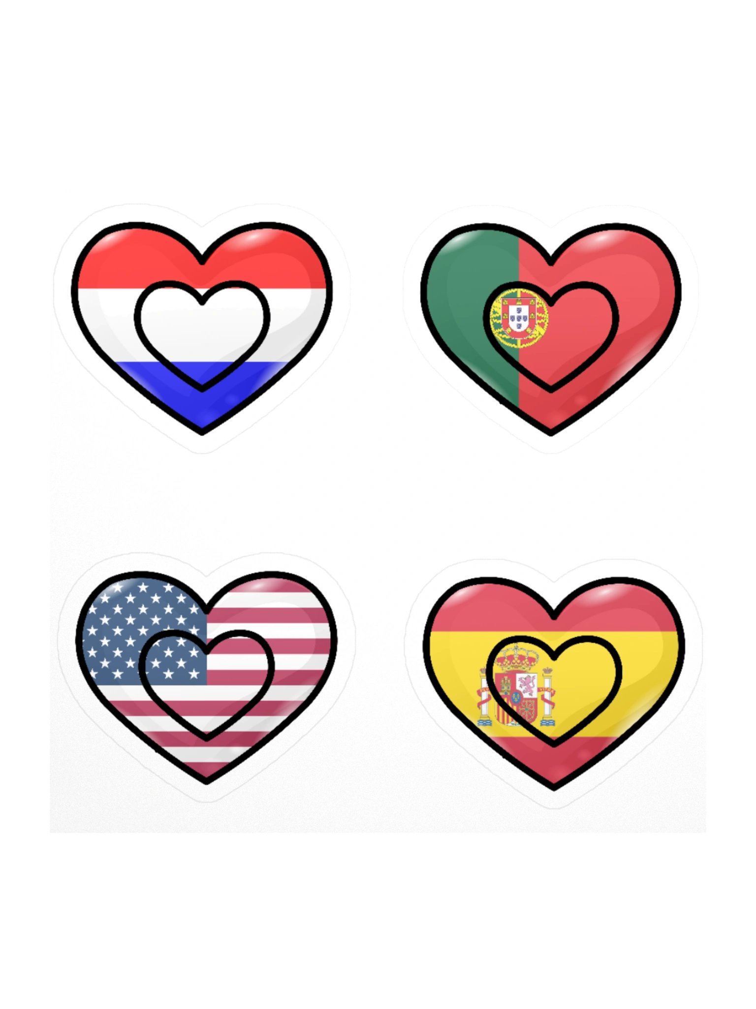 Stickes Heart Flags product image (3)