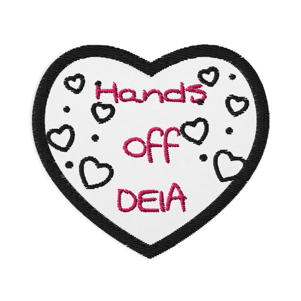 Hands Off DEIA, HOD, Heart Patch product image (1)