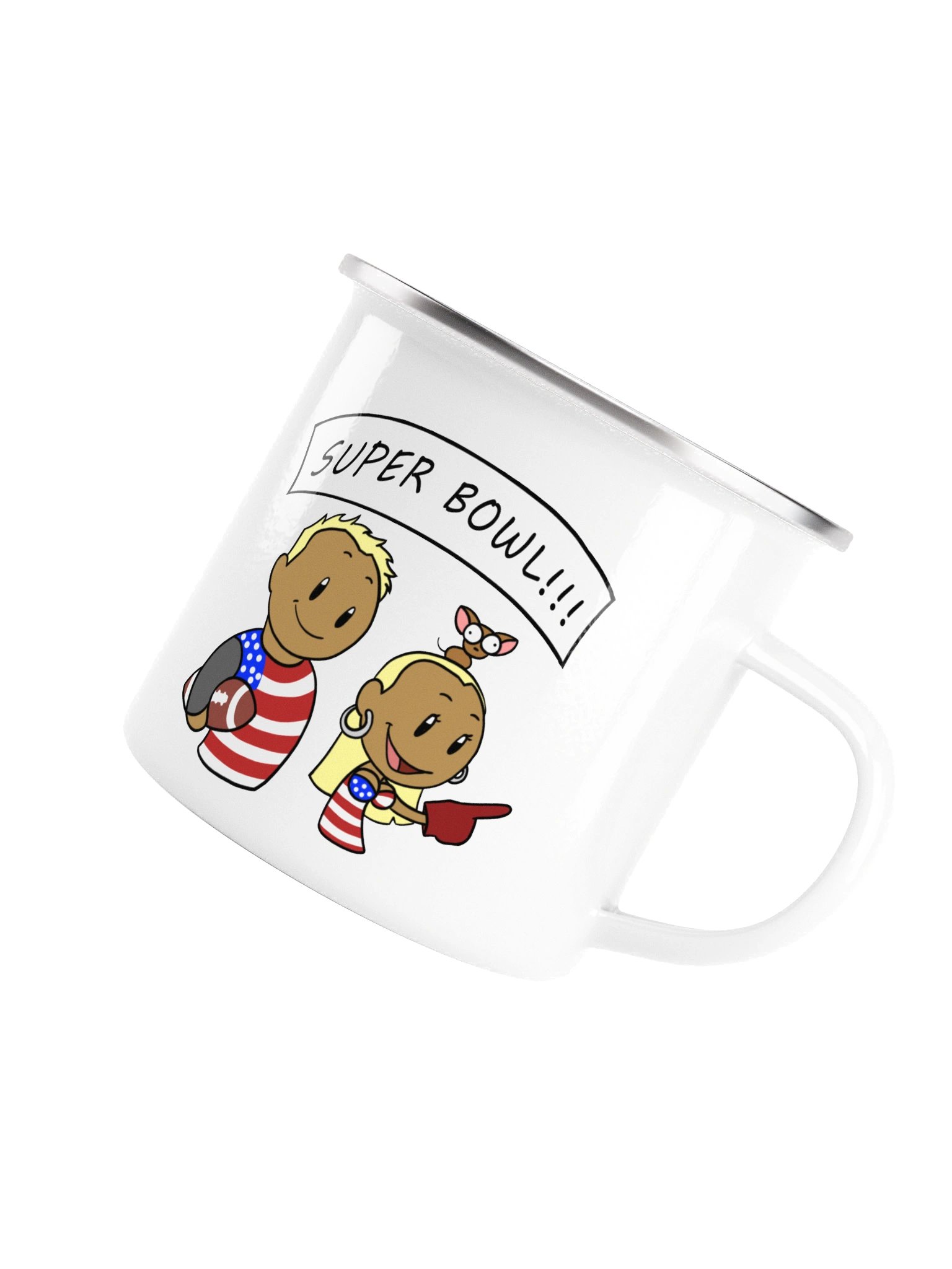 Superb Owl Super Bowl Enamel Mug product image (5)