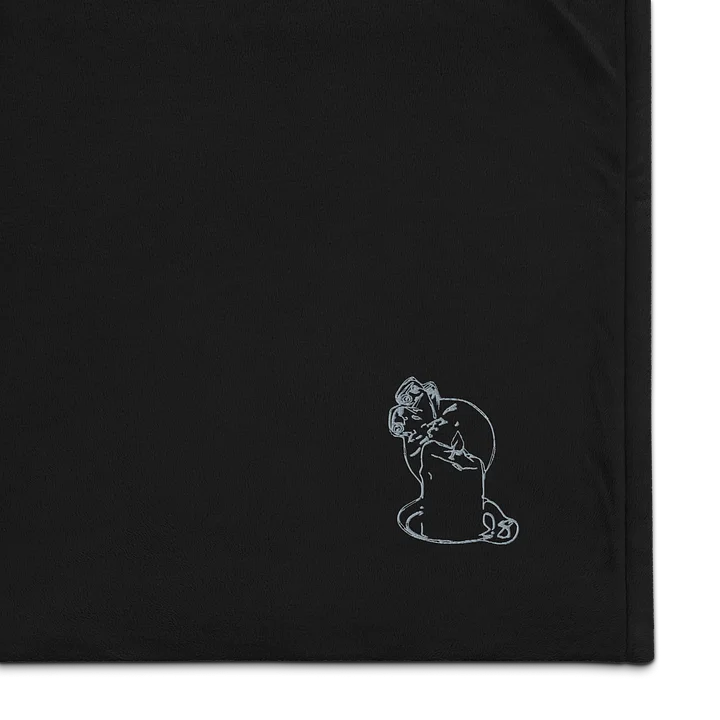 Your Moth, My Flame Throw Blanket - Silver product image (1)