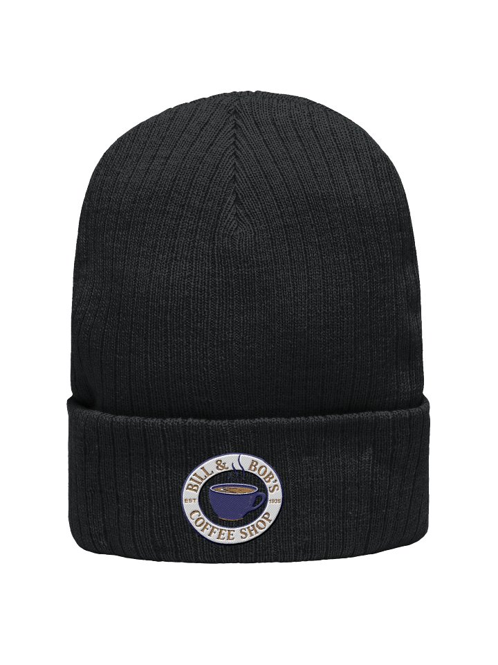 Bill and Bob's Coffee Shop | AA Recovery Beanie Hat Navy Blue Design product image (1)