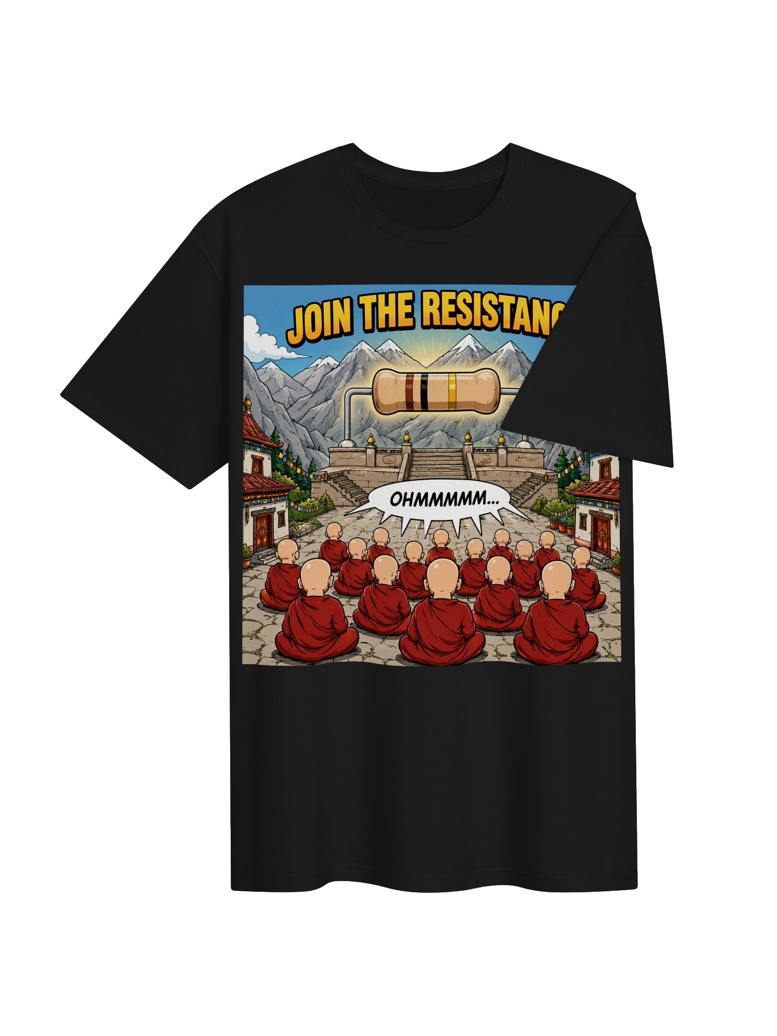 Join the Resistance – Funny Ohm Physics Pun T-Shirt product image (4)