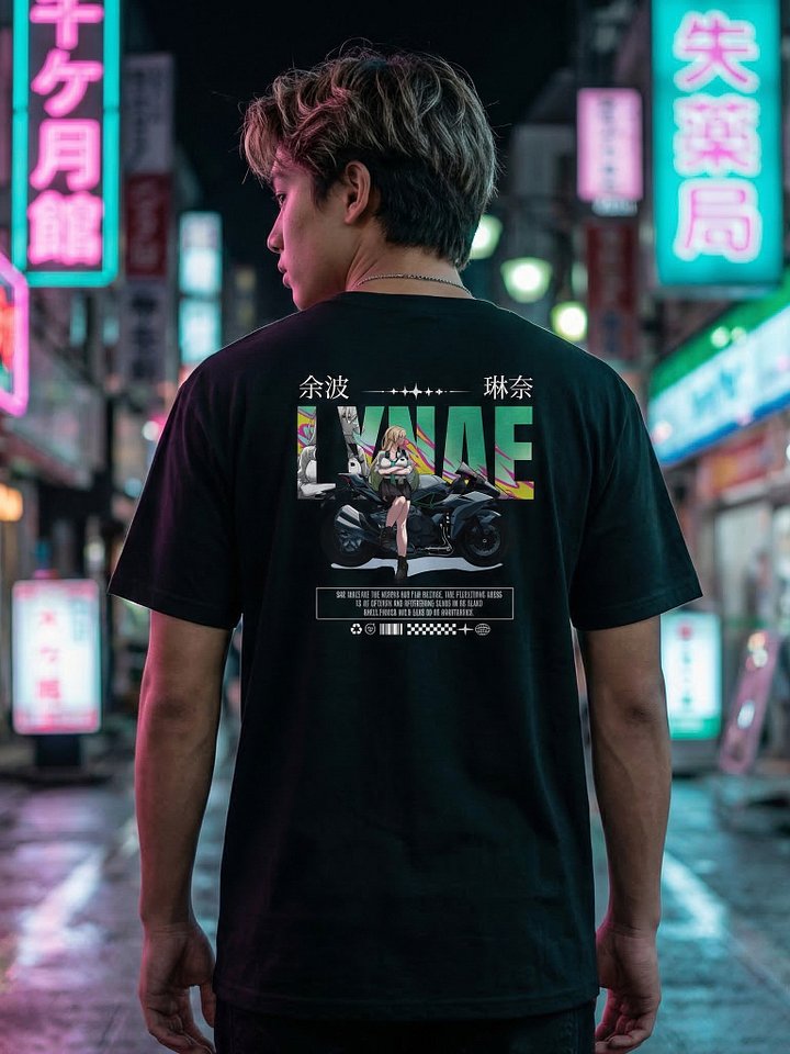 Lynae JDM T-Shirt (Dark Colors) | WuWa Anime Streetwear product image (1)