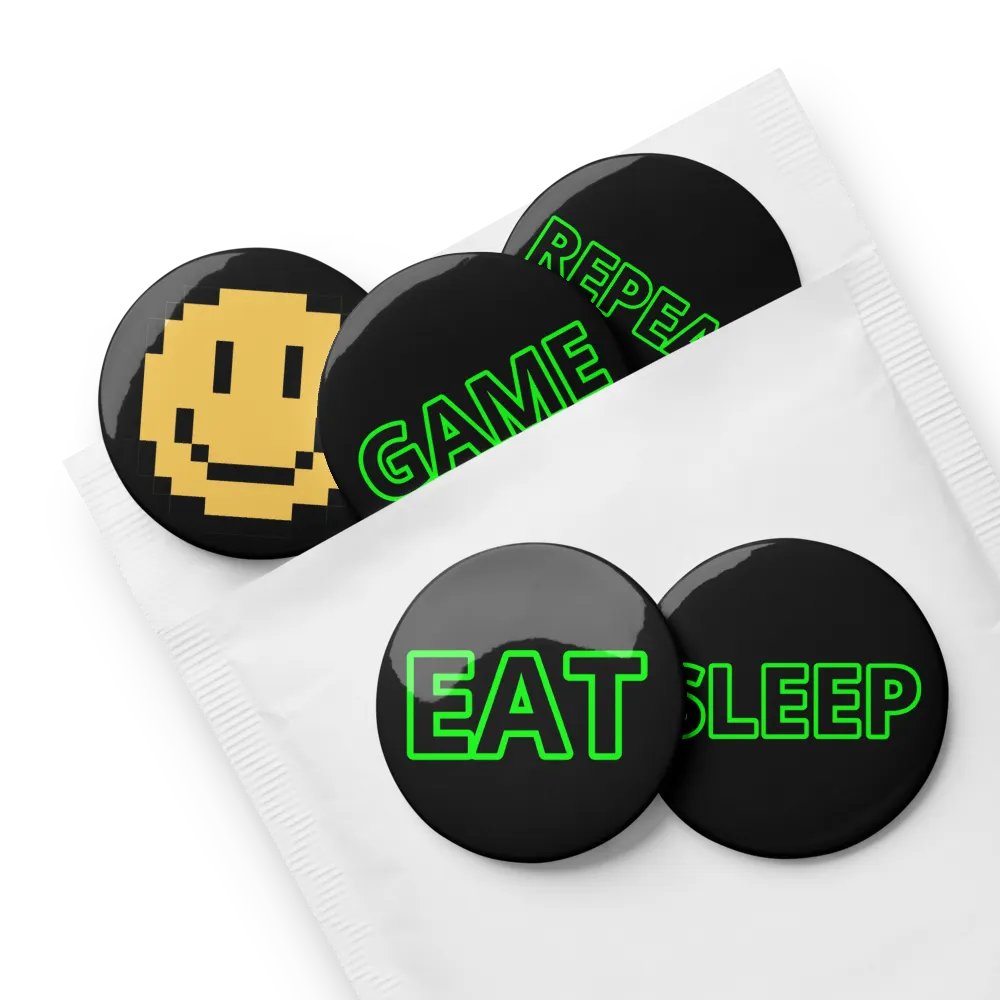 Eat, sleep, game, repeat pins product image (3)