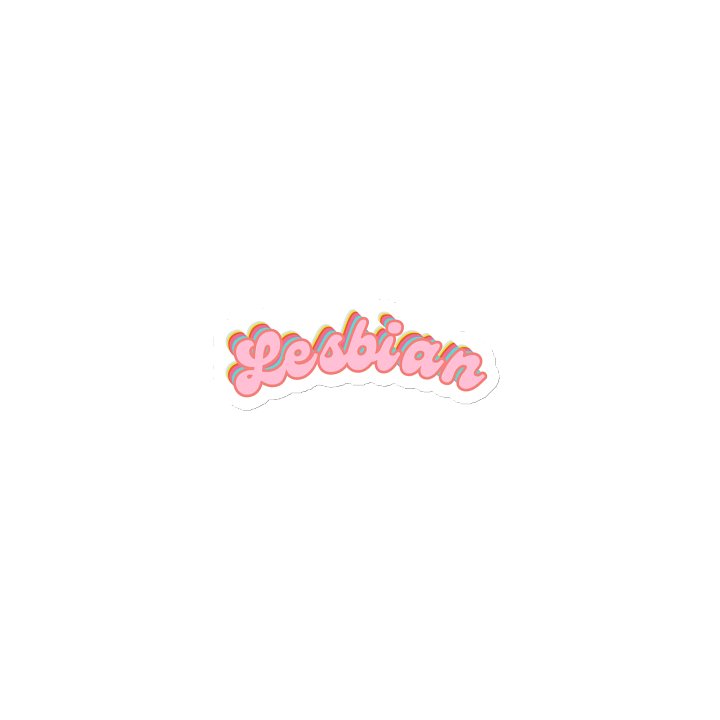 LGBTQIAP2S+ 2025, Curved Lesbian, Magnet product image (1)