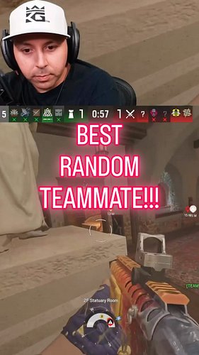 BEST RANDOM TEAMMATE!!! #rainbowsixsiege #rainbowsix #r6 #r6s #gaming