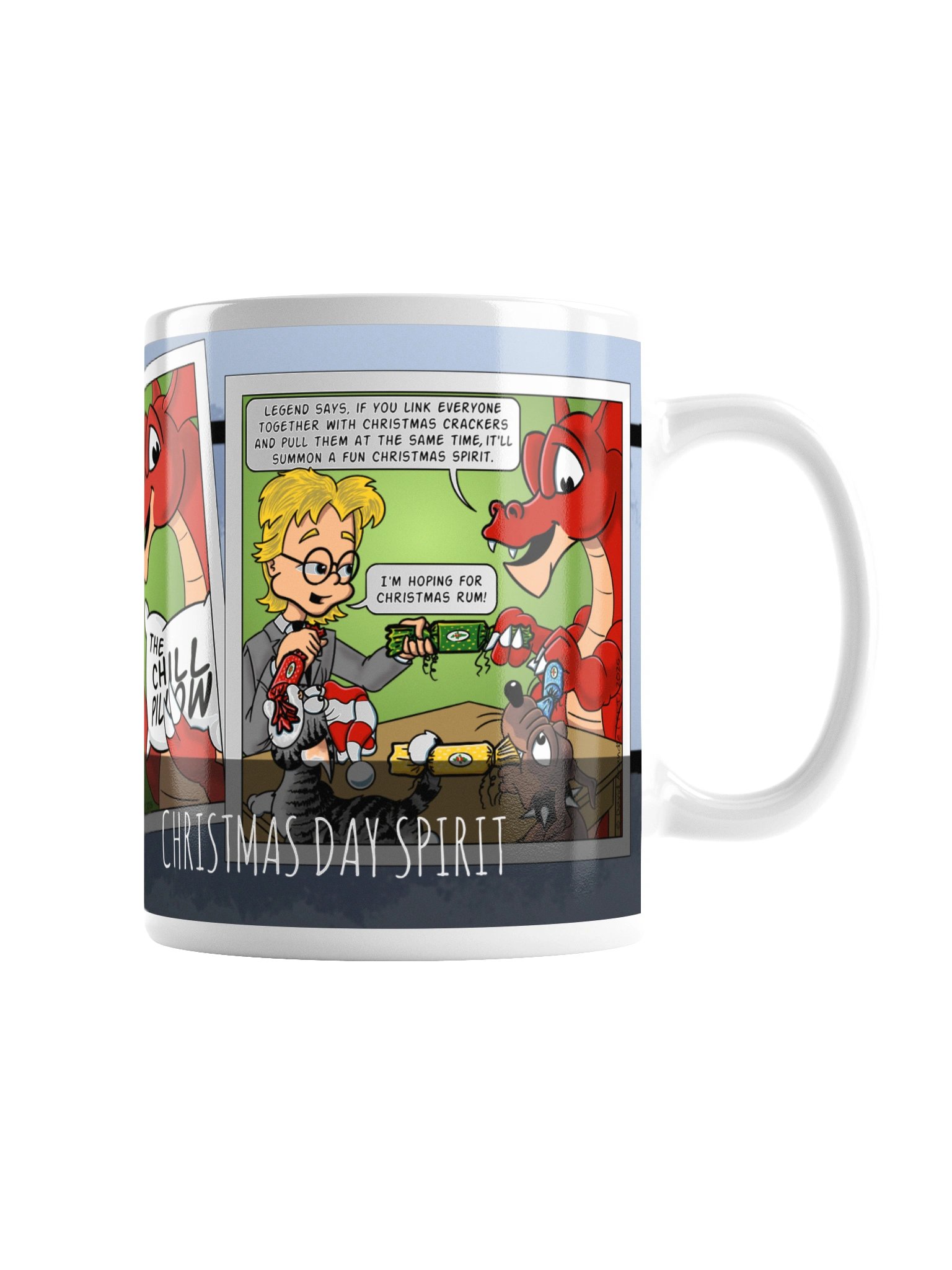 Resident Dragon Comic Christmas Day Spirit Three-Panel Mug product image (3)