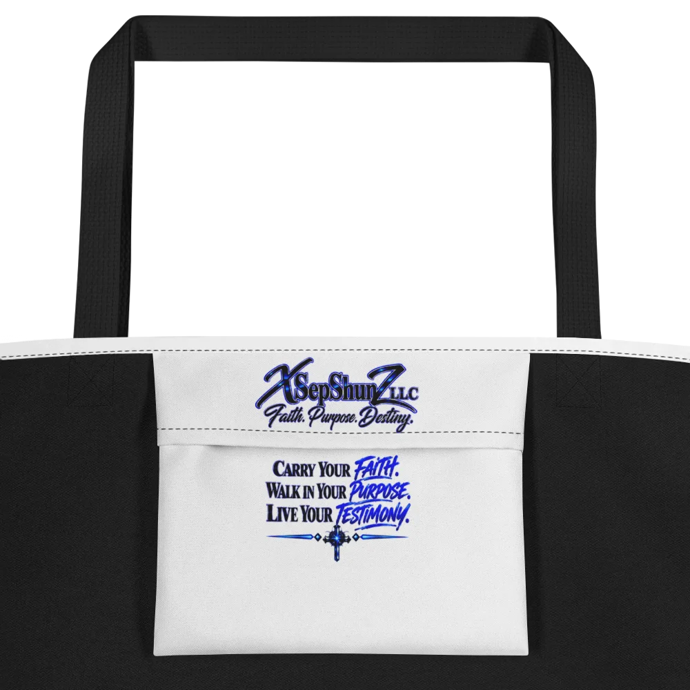 “I AM Because GOD Says I AM” — Faith Tote Bag product image (2)