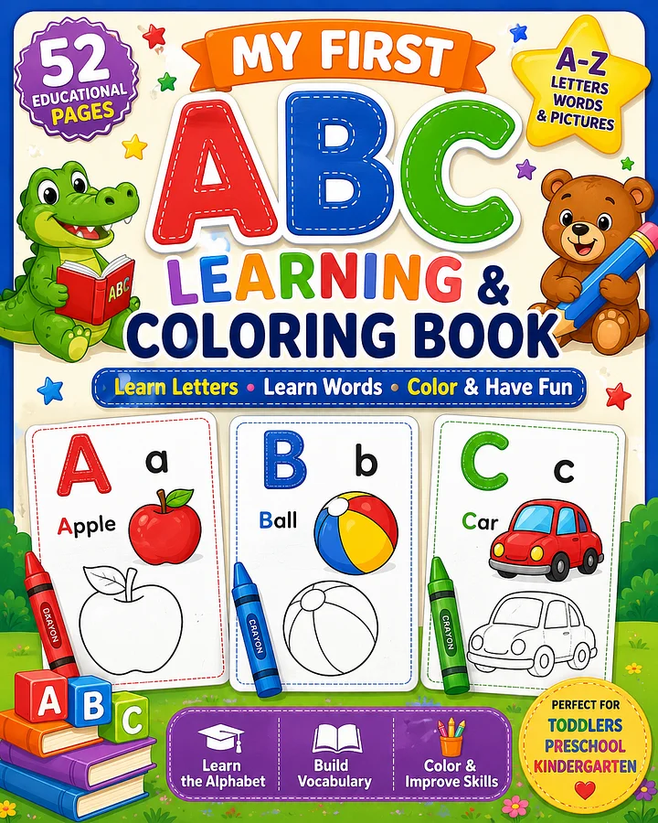ABC Learning & Coloring Book for Kids product image (1)