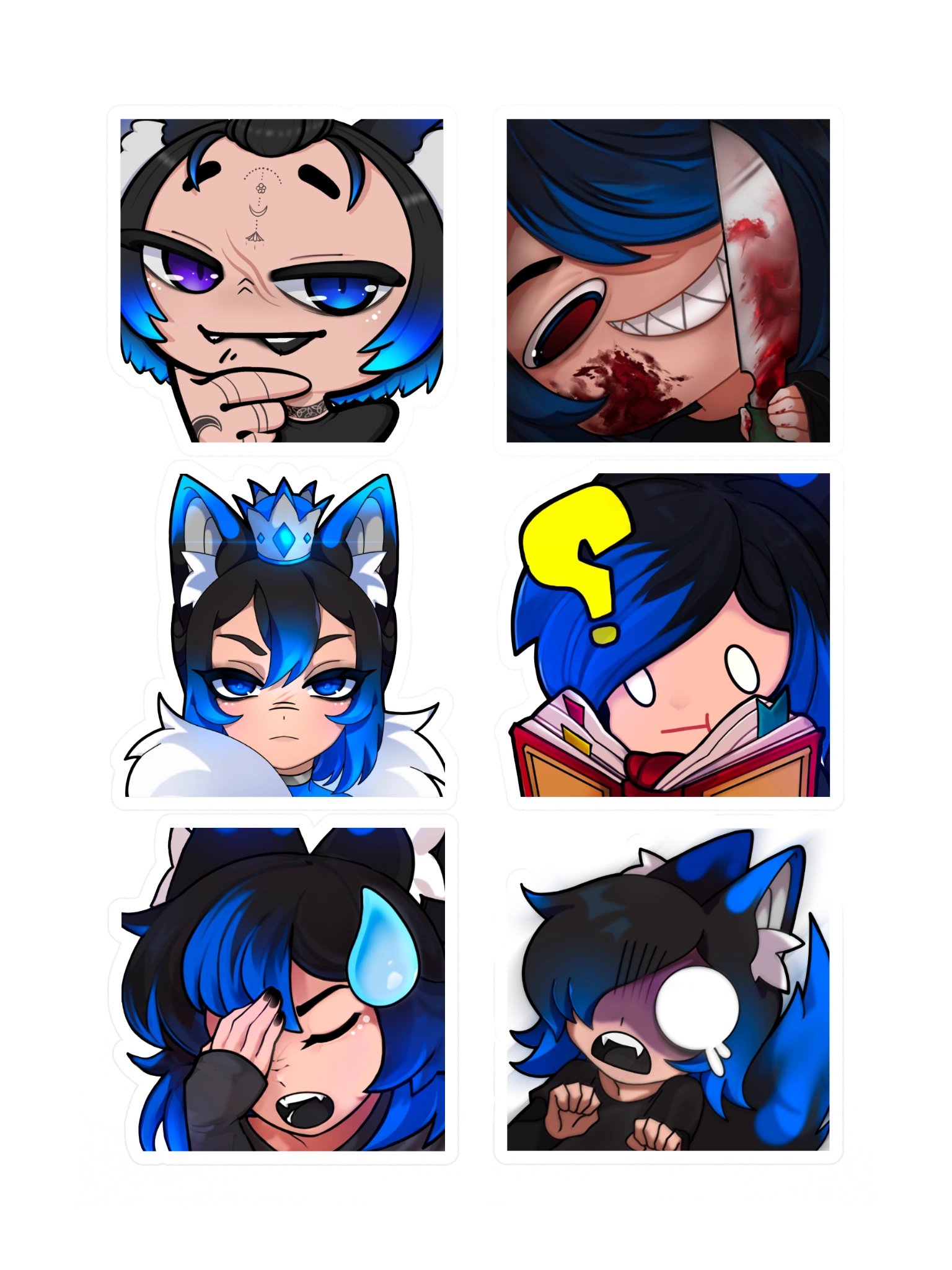Emote Sticker Sheet 2 product image (3)