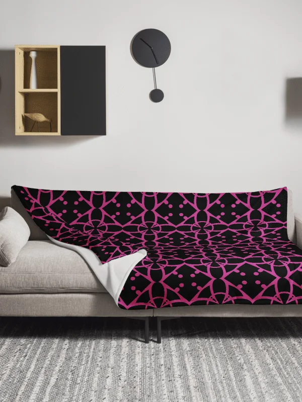 Pink Ethereal Echoes Throw Blanket product image (5)