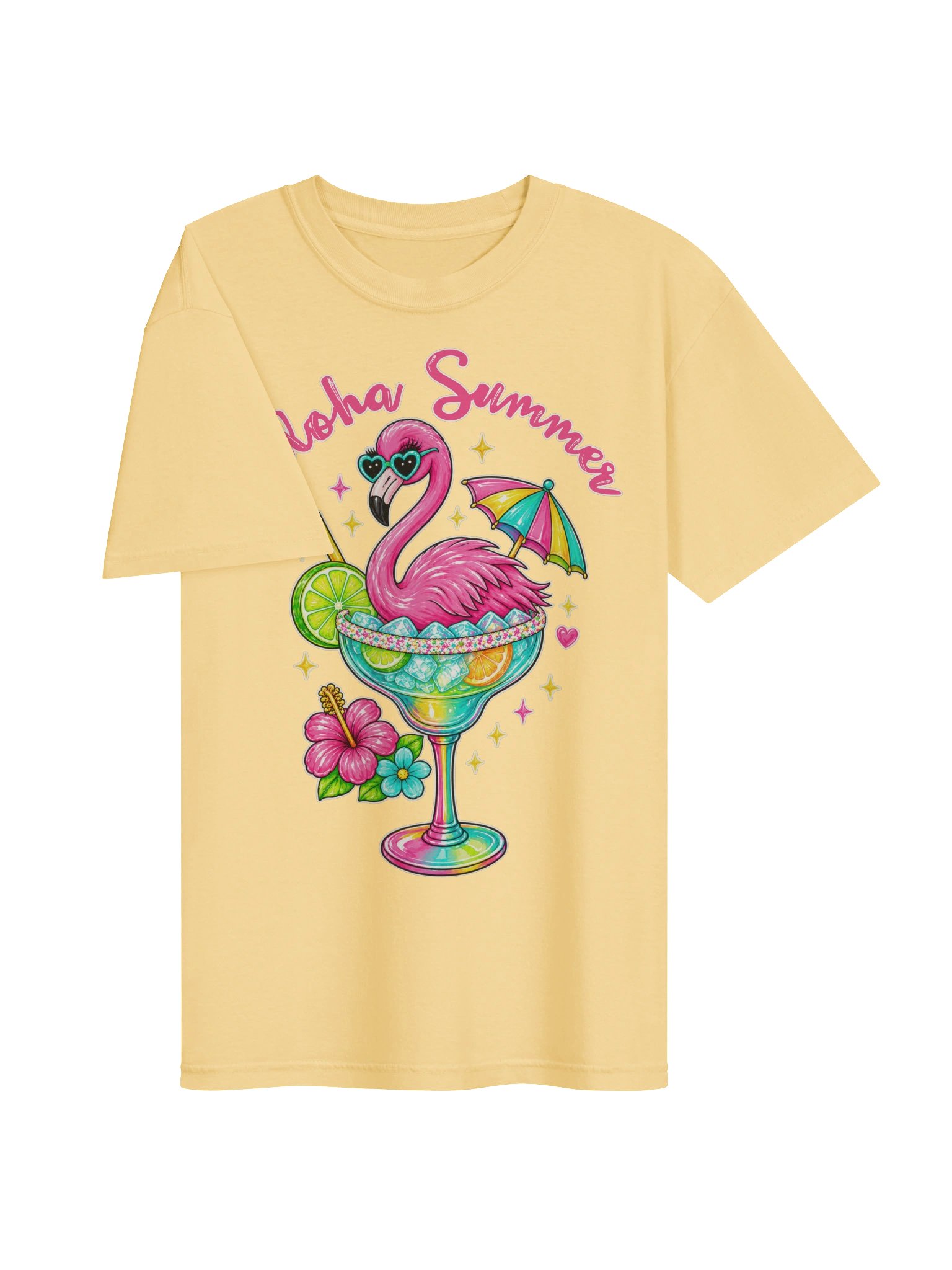 Aloha Summer Flamingo Margarita Tee product image (6)