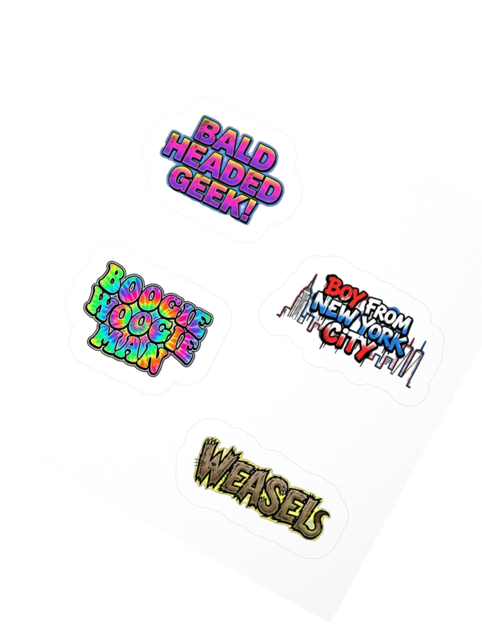 Jimmy Valiant 80s Kiss Cut Sticker Set product image (5)