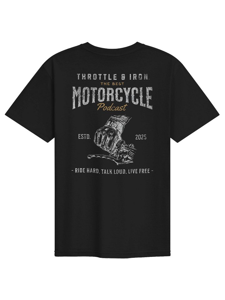 Throttle & Iron Motorcycle Podcast Vintage Heavyweight Tee product image (1)