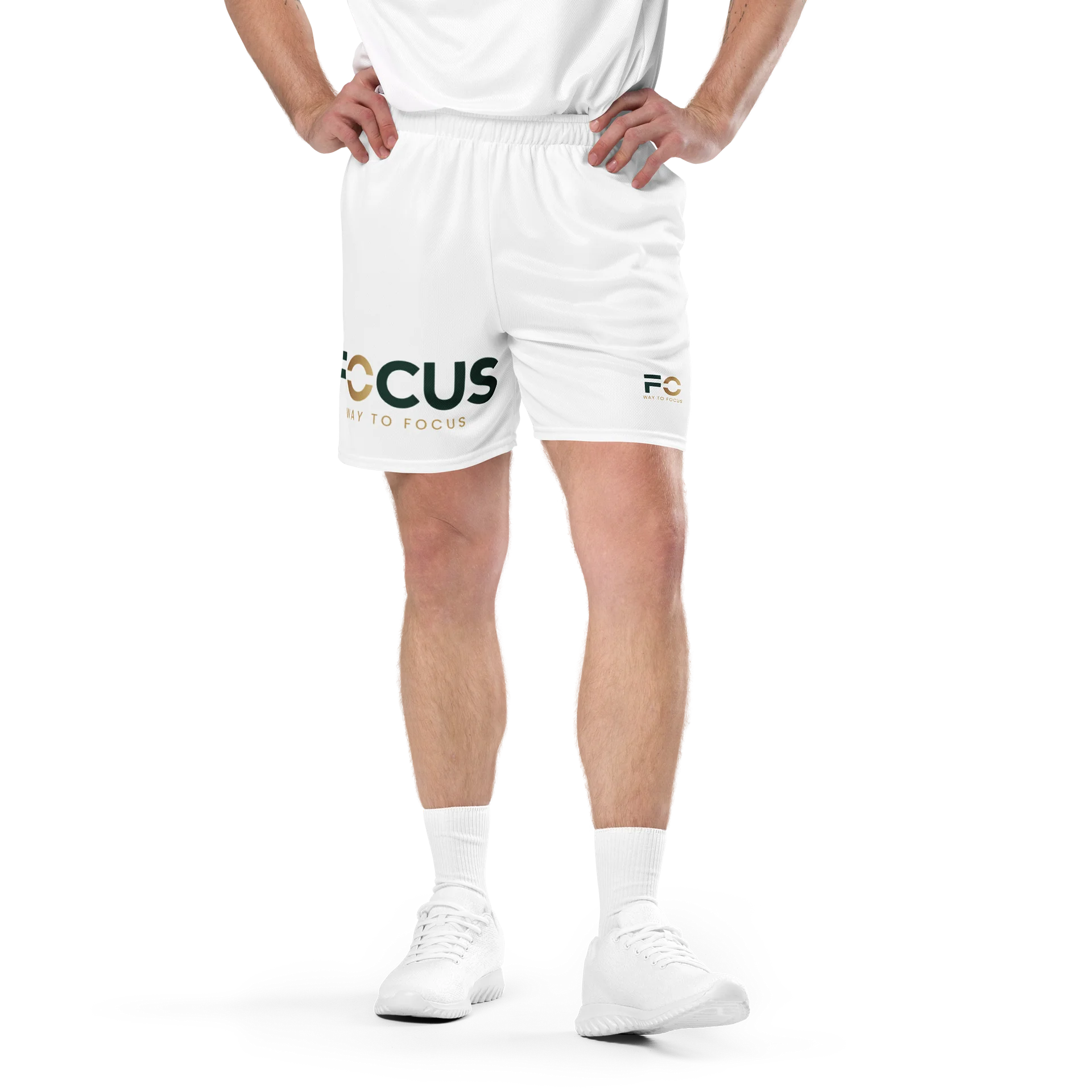 FOCUS Shorts — White product image (1)