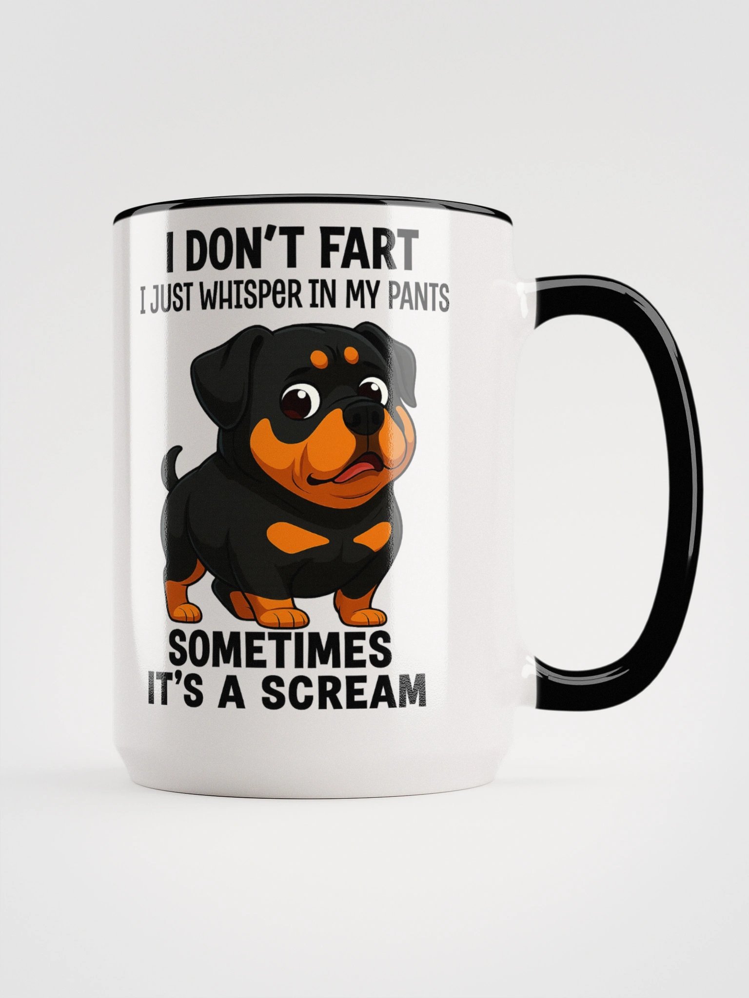 Farting Rottweiler Ceramic Mug product image (1)