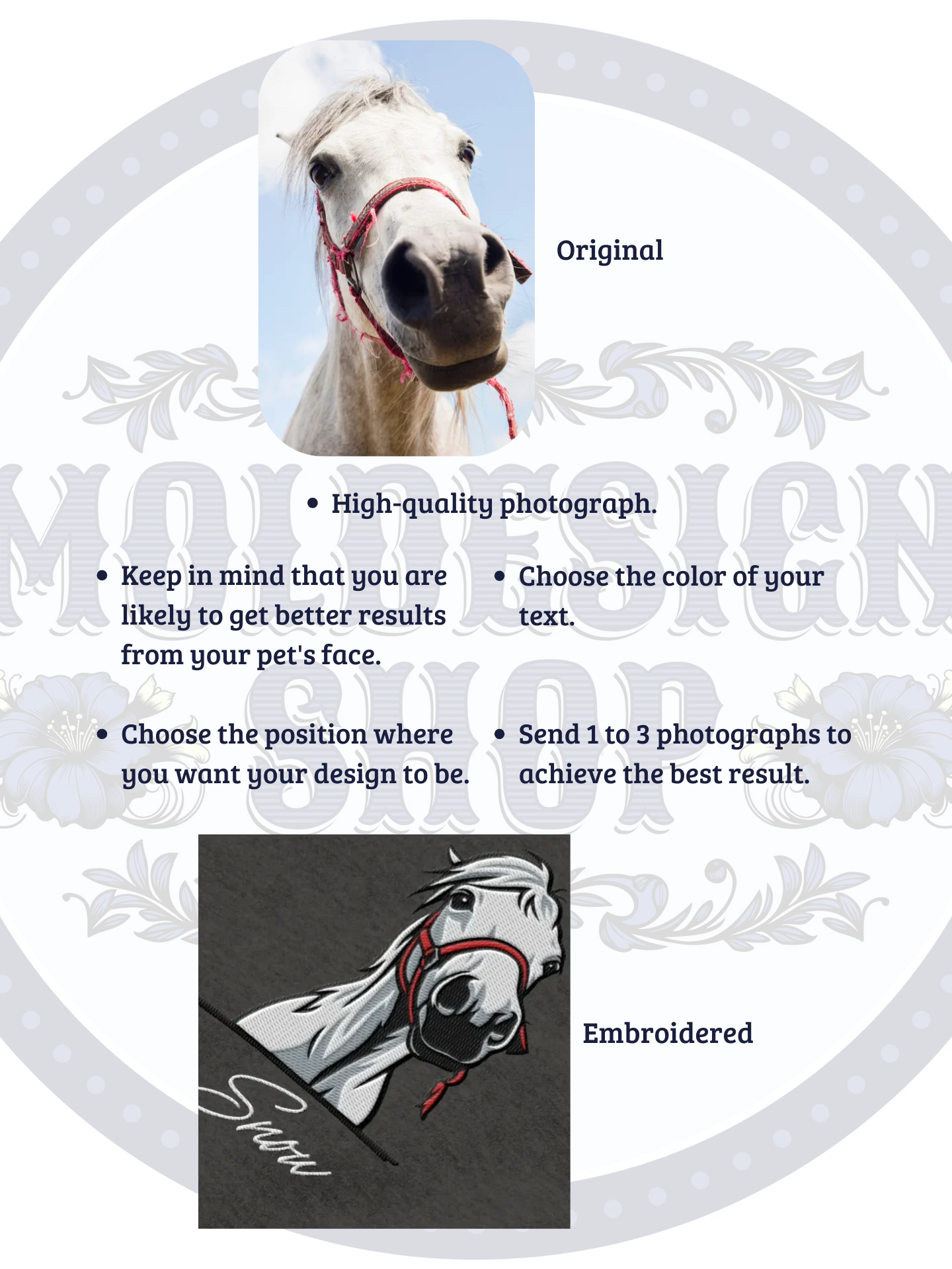 YOUR HORSE! / EMBROIDERED HOODIE product image (5)