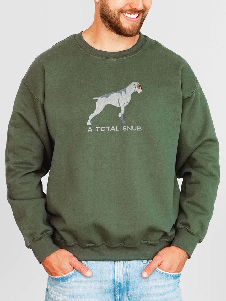 A Total Snub Sweatshirt (Embroidered) of a Boxer(White) product image (2)