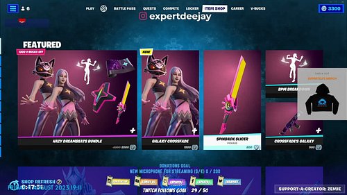 USING CODE ZEMIE IN FORTNITE ITEM SHOP @zemie_tv @expertdeejay