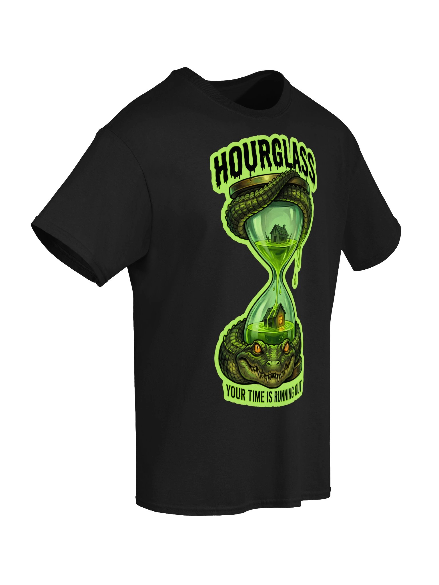 Hourglass Alligator Swamp Monster Bayou Cryptid Gator Horror Gift T-Shirt product image (6)