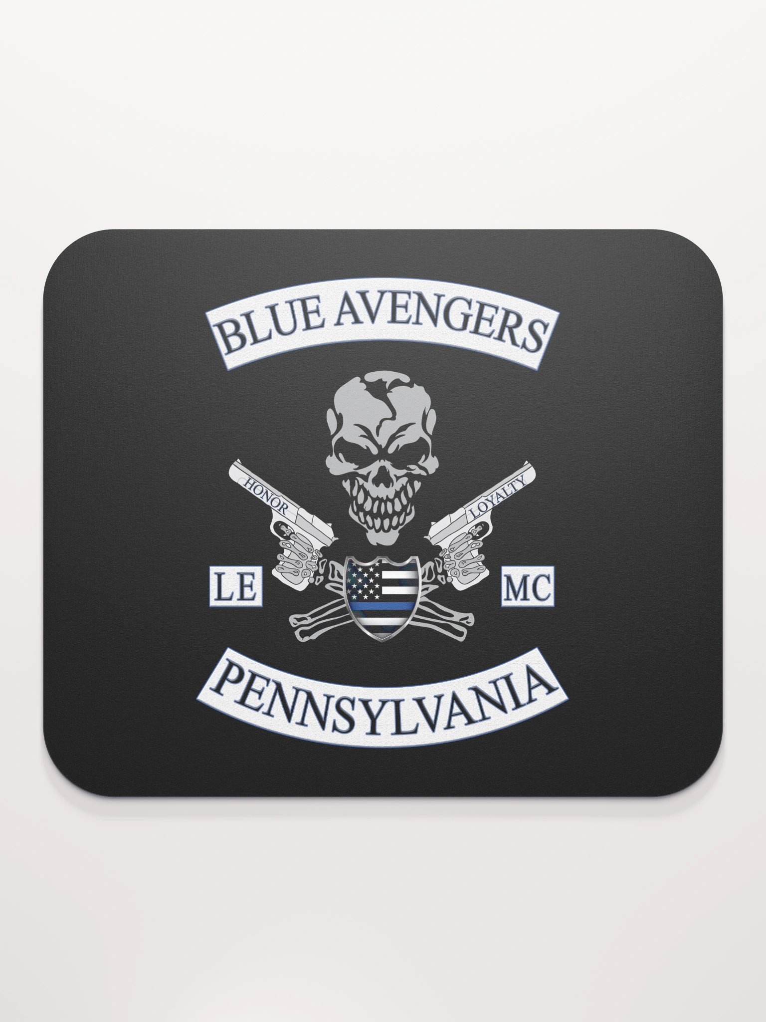 Blue Avengers MC Logo Mouse Pad product image (1)