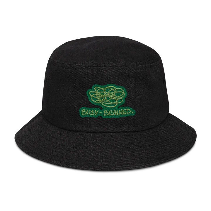 BUSY-BRAINED (moss) denim bucket hat product image (1)