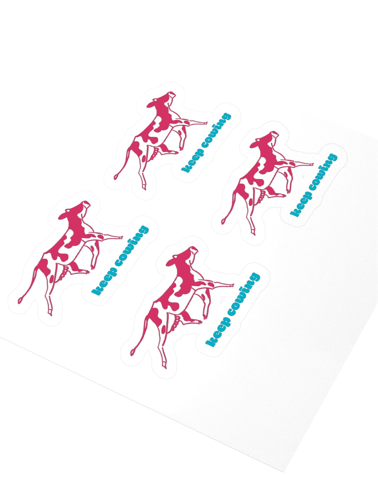 keep cowing - Sticker (small) product image (3)