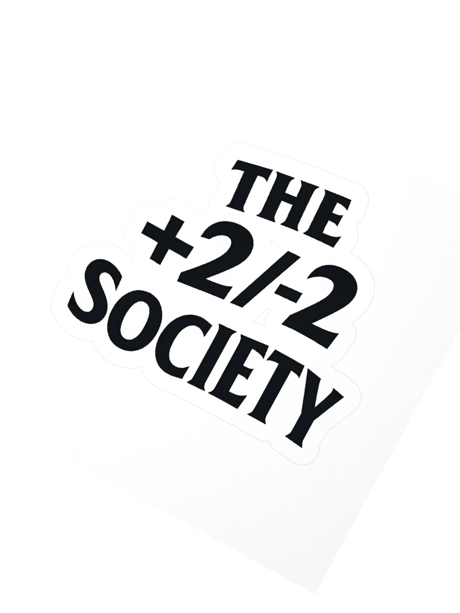 The ±2 Society Logo Sticker product image (2)