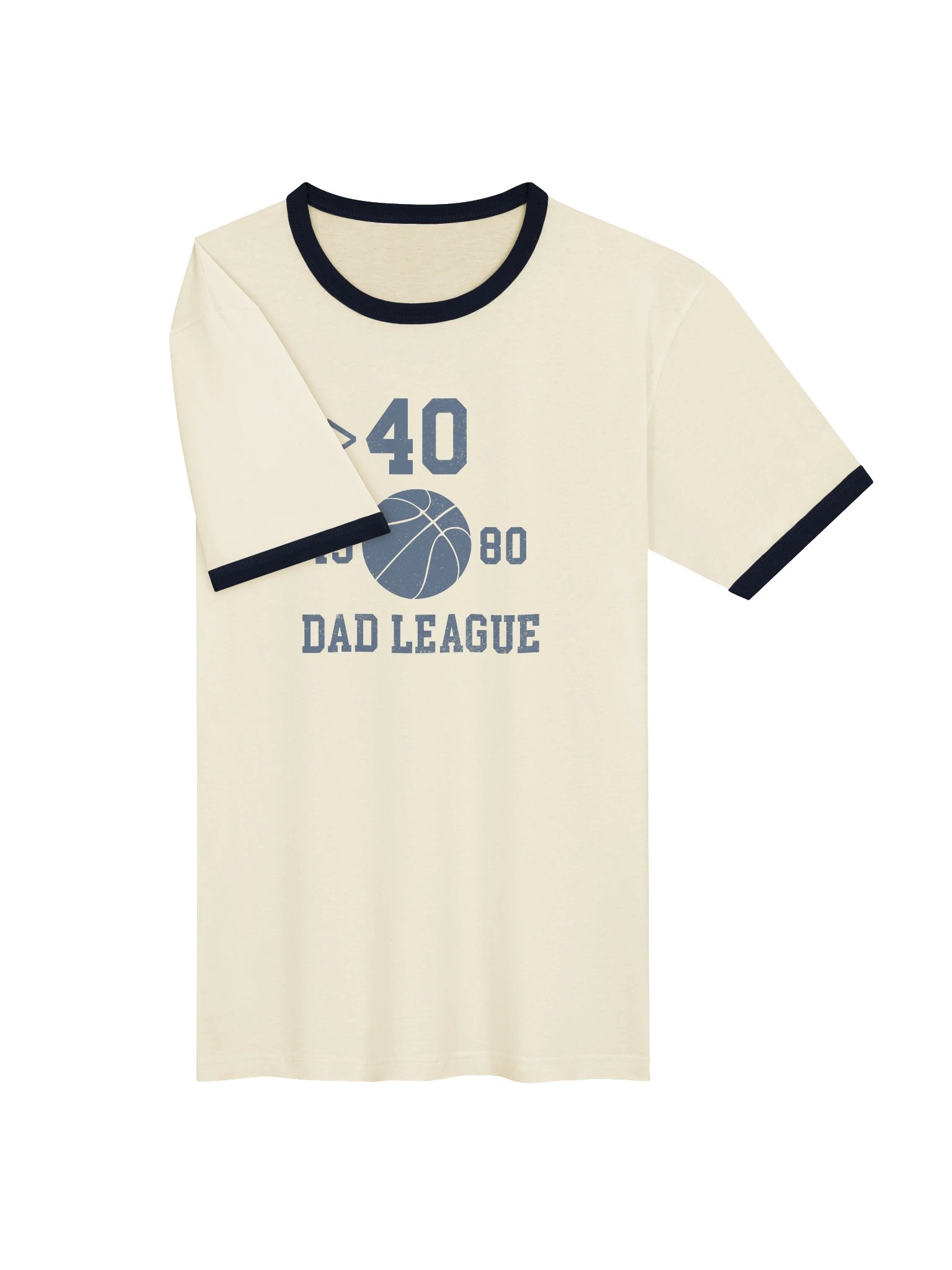 >40 Dad League – Throwback Hoops Tee product image (3)
