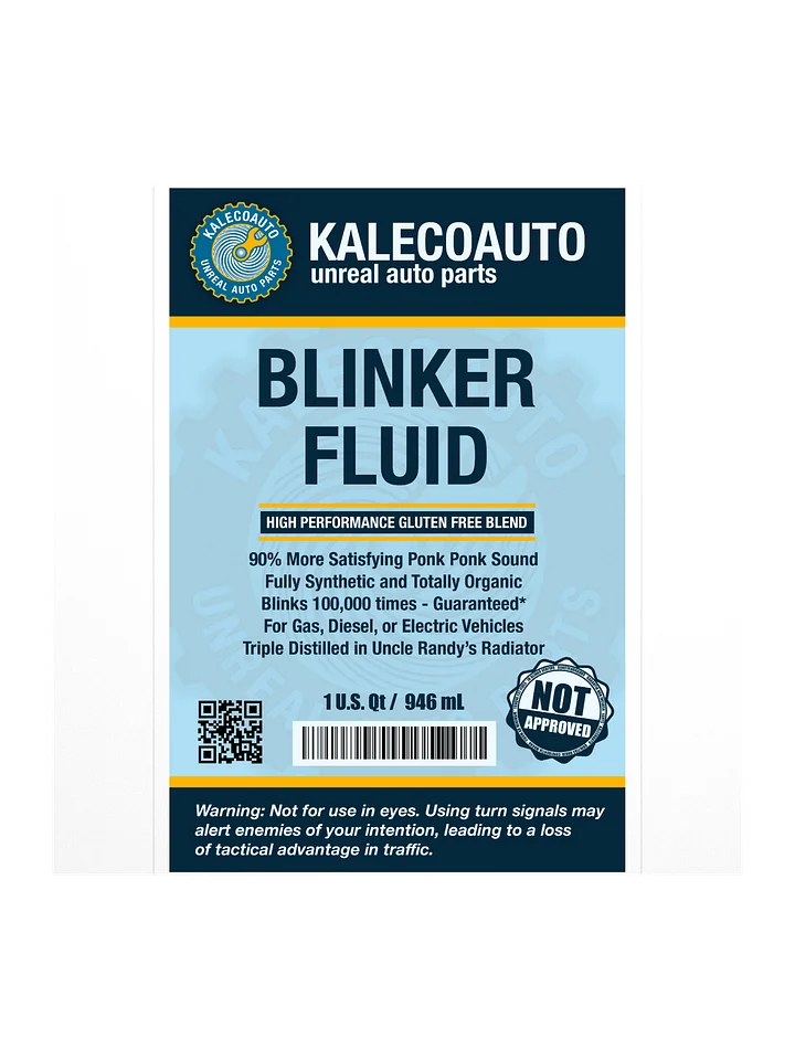 Blinker Fluid Label Sticker product image (1)