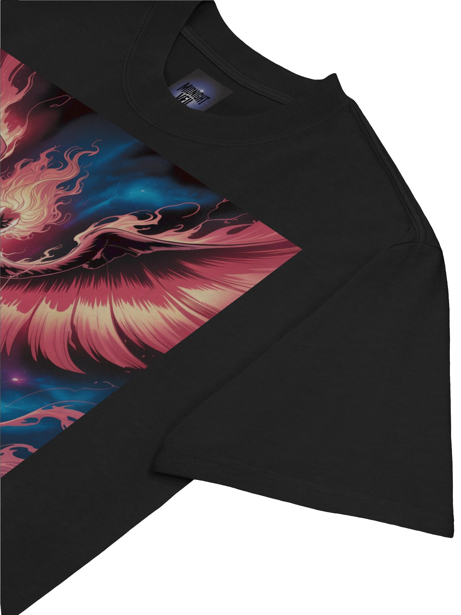 Dark Phoenix Stellar Blaze Oversized Faded T-Shirt – Inferno Wing Ascent product image (7)
