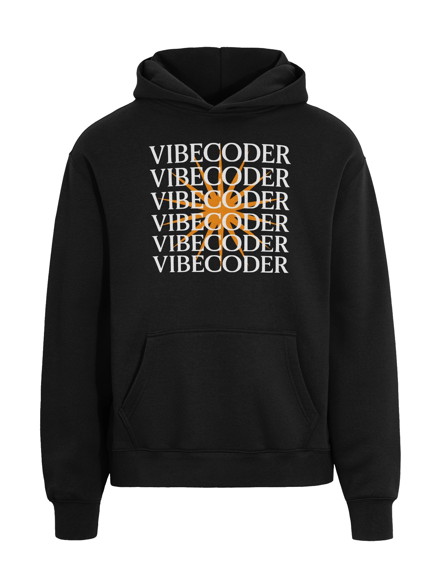 VIBECODER Stack Hoodie — ship in flow, build on vibe | vibe code merch product image (2)