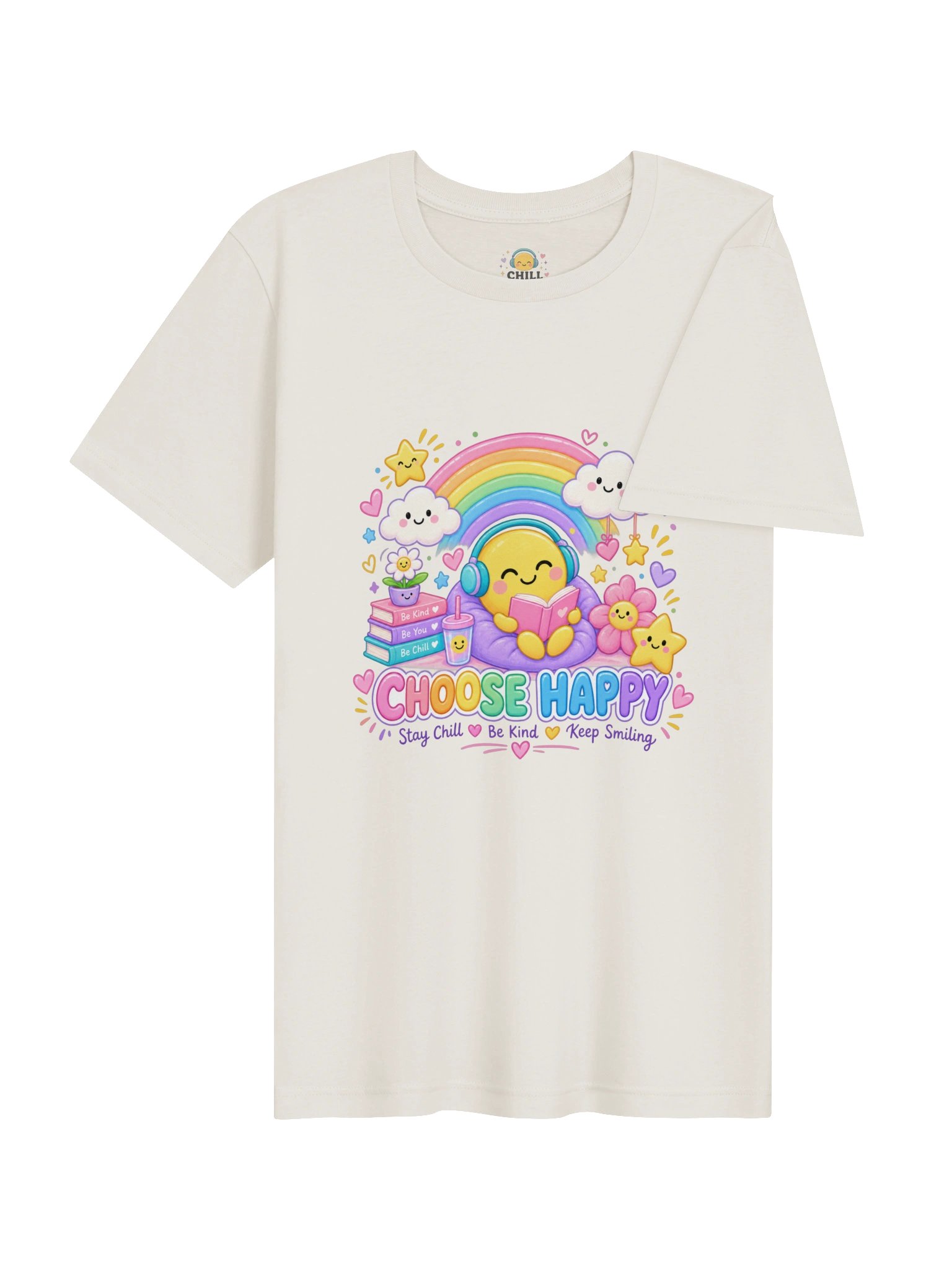 Choose Happy Kawaii Rainbow T-Shirt product image (11)