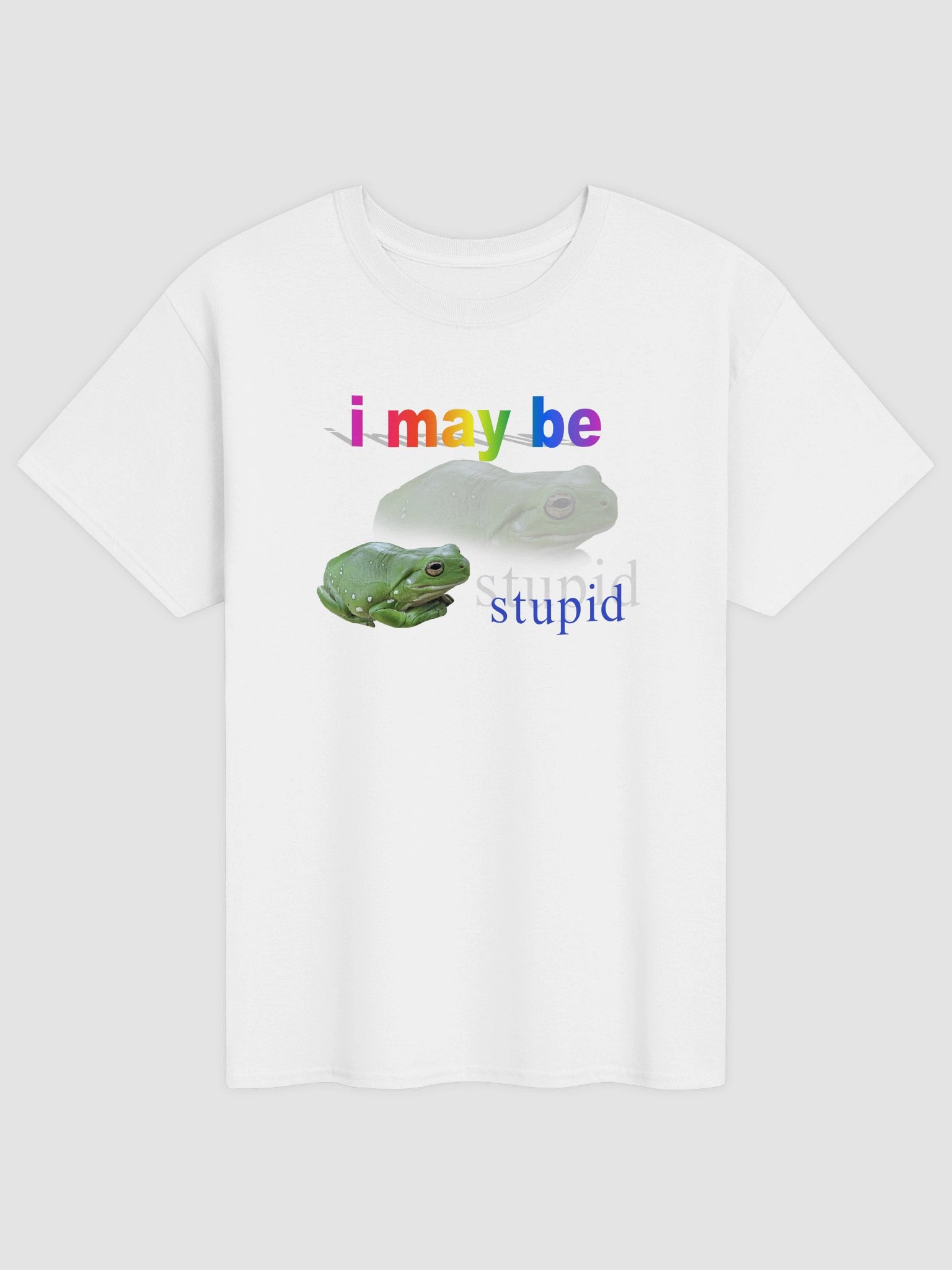 I may be stupid frog T-shirt product image (5)