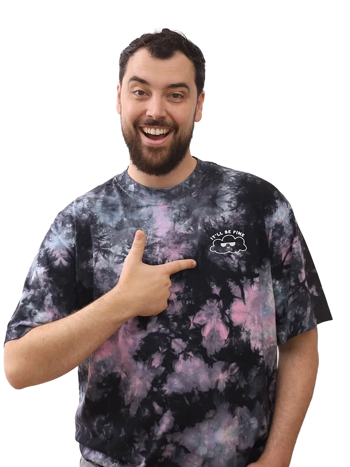 It'll Be Fine Tie Dye - dark (embroidered) product image (1)