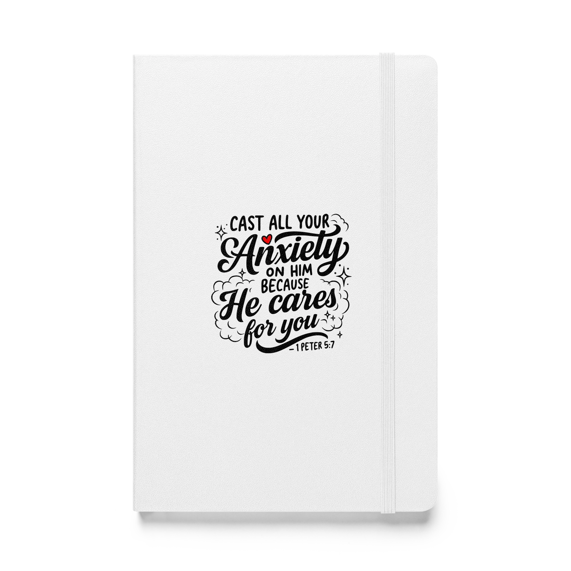 Cast All Your Anxiety Journal — 1 Peter 5:7 | Bound Notebook product image (1)