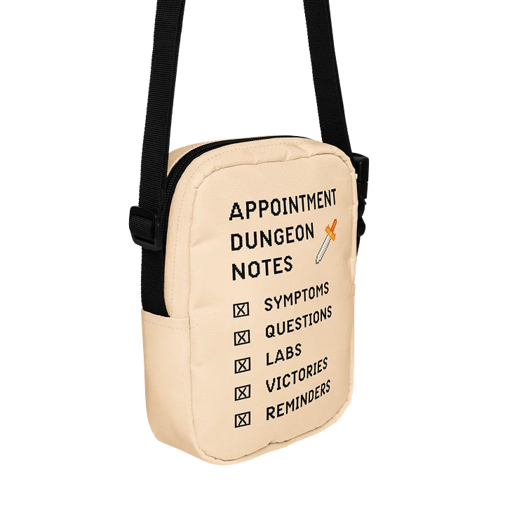 Appointment Dungeon Notes Crossbody Bag | Chronic Illness Essentials Bag product image (2)