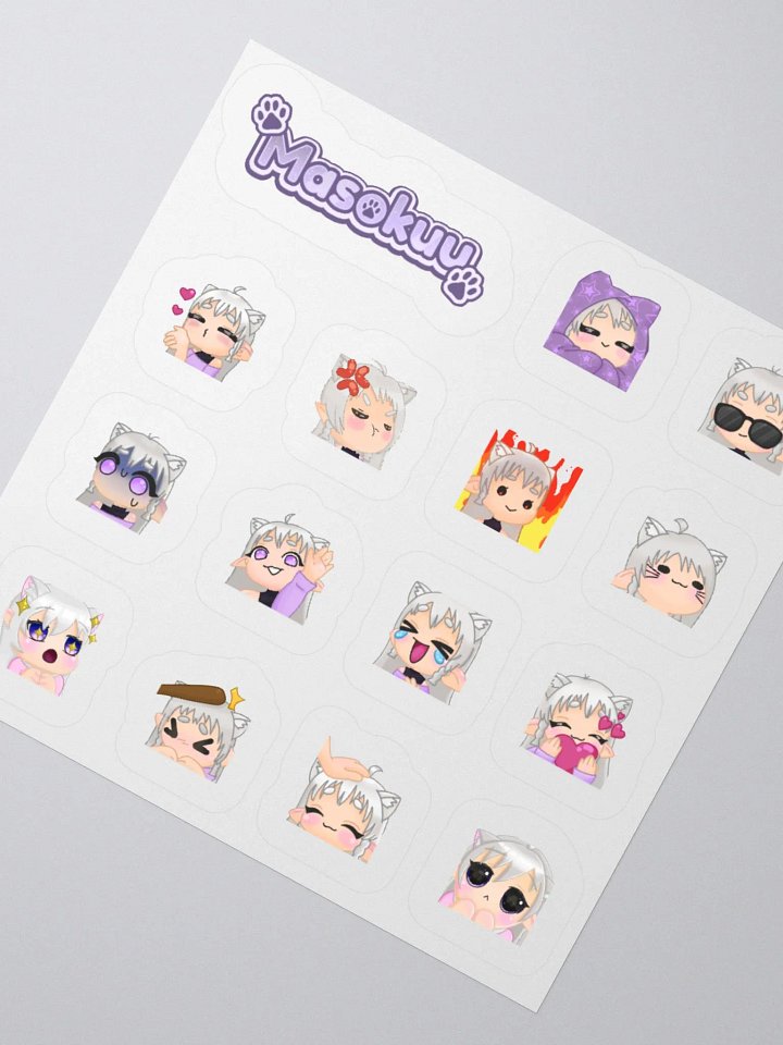 Masokuu Standard Emote Stickers product image (6)
