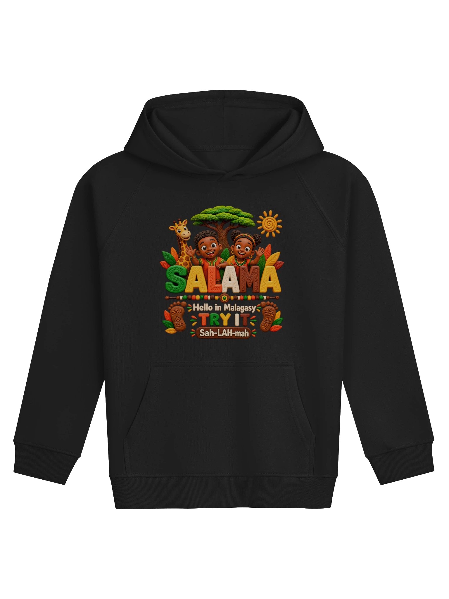 Lil Ubuntu Kids Safari — SALAMA Malagasy Kids Hoodie product image (1)
