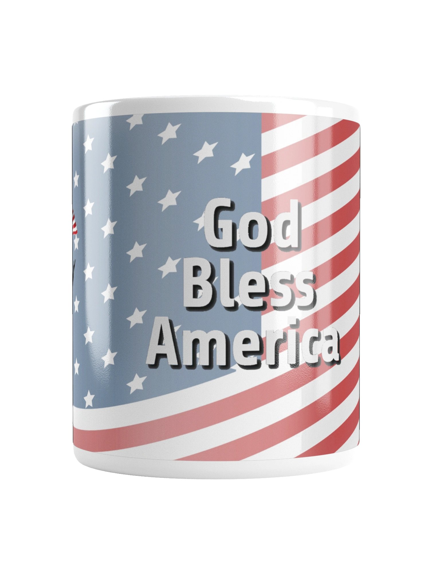 God Bless America — Christian Patriot Glossy Mug - Female product image (2)
