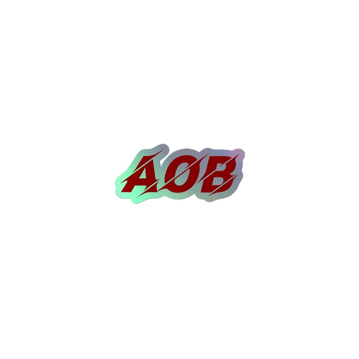 AOB Holographic Sticker product image (1)
