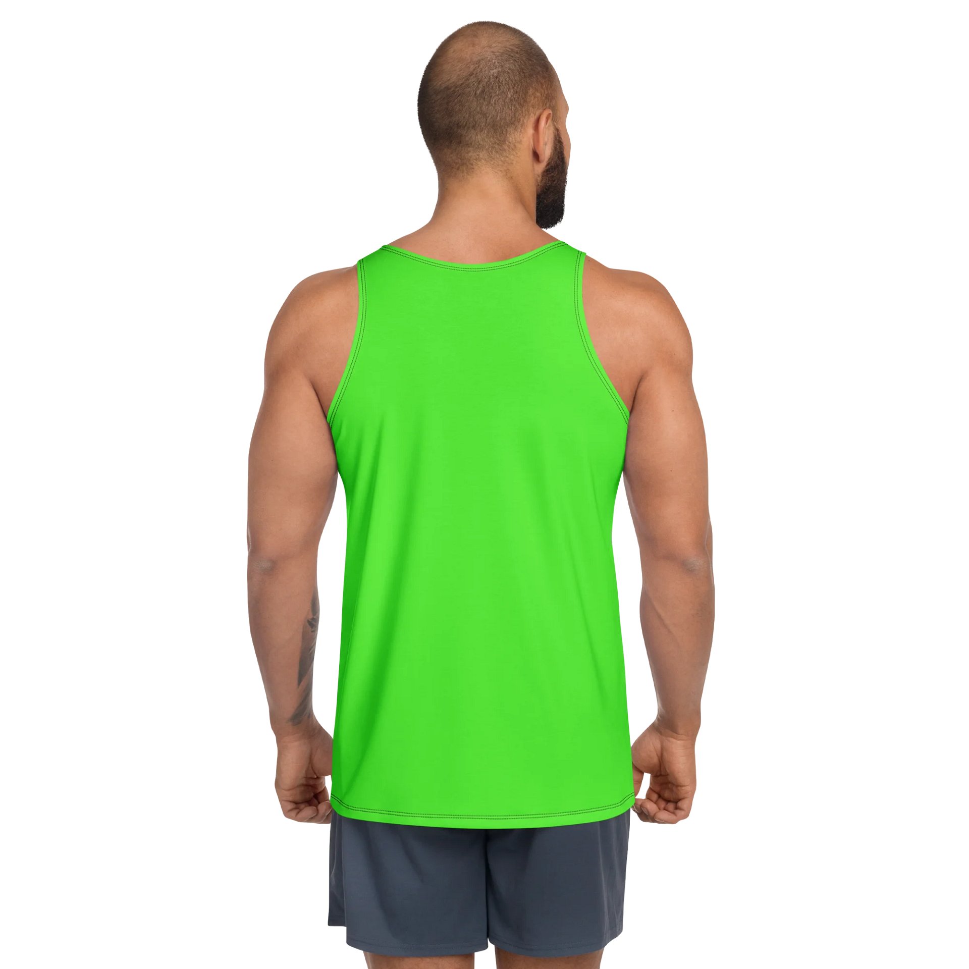 Synthsquatch Fitness Tank Top (Neon Green) product image (4)