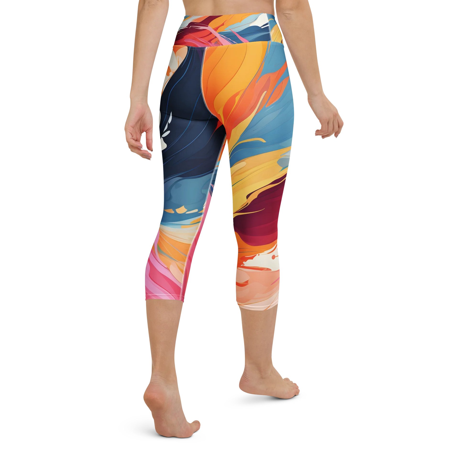 Abstract Print Workout Capri Leggings product image (3)