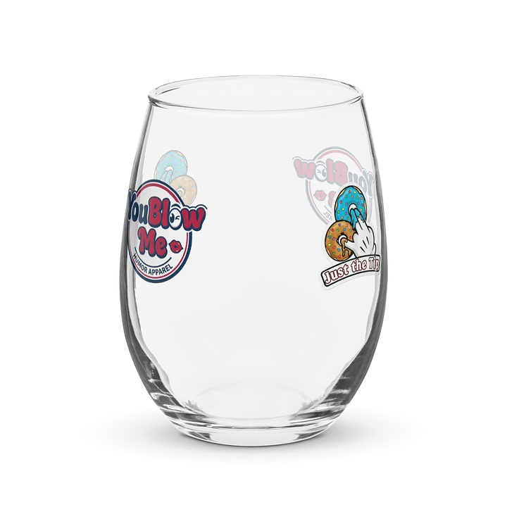 Just The Tip - Custom Stemless Wine Glass product image (1)